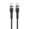 USB-TYPE C CABLE  SU99 PRO ΣΕ LIGHTNING BLACK 2m